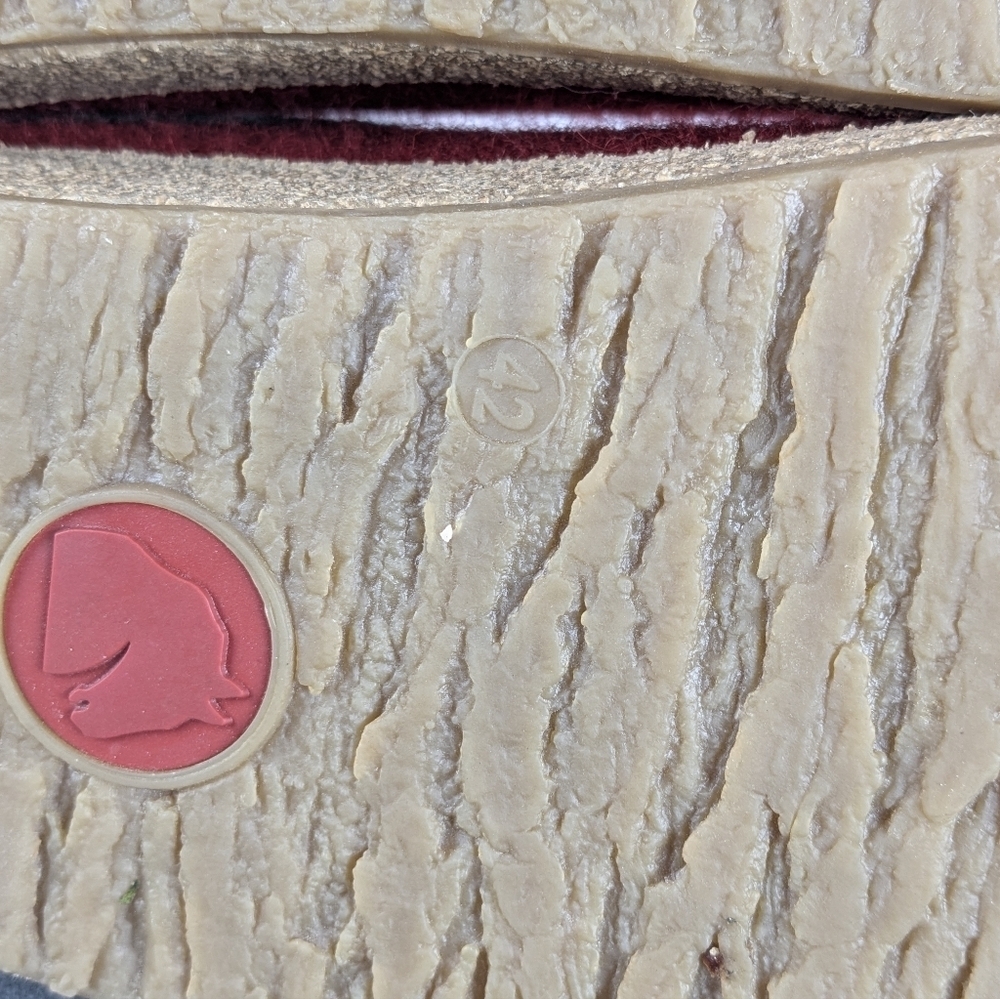 Haflinger wool GZ clog, 42, Chili / red - Picture 13 of 15